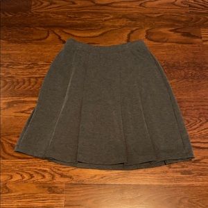 Lands’End Pleated Gray Skirt